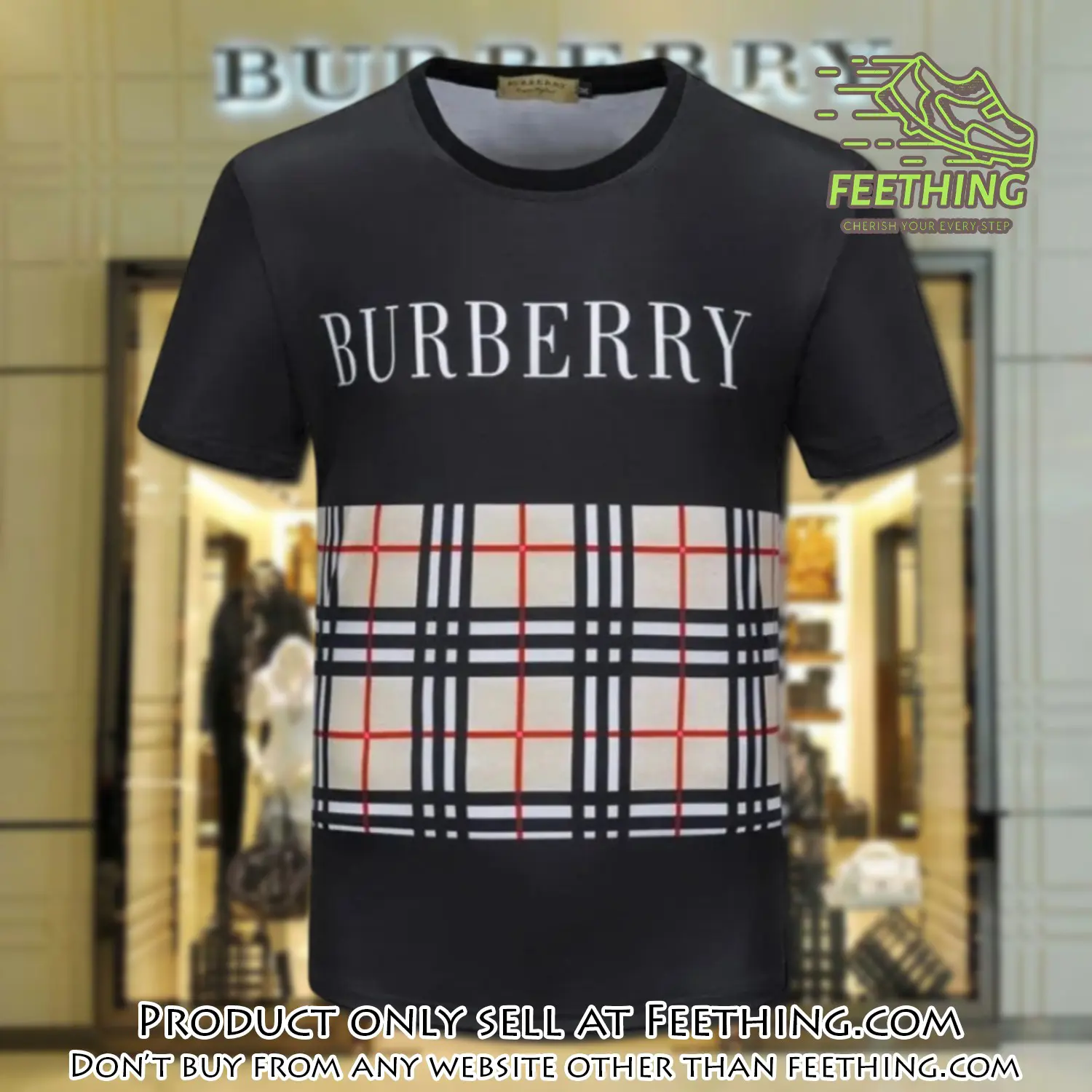 Burberry logo black luxury brand unisex tshirt outfit for men women ft4725452